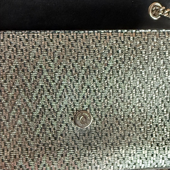 Saint Laurent Silver and Black Chain Bag - Picture 7 of 14